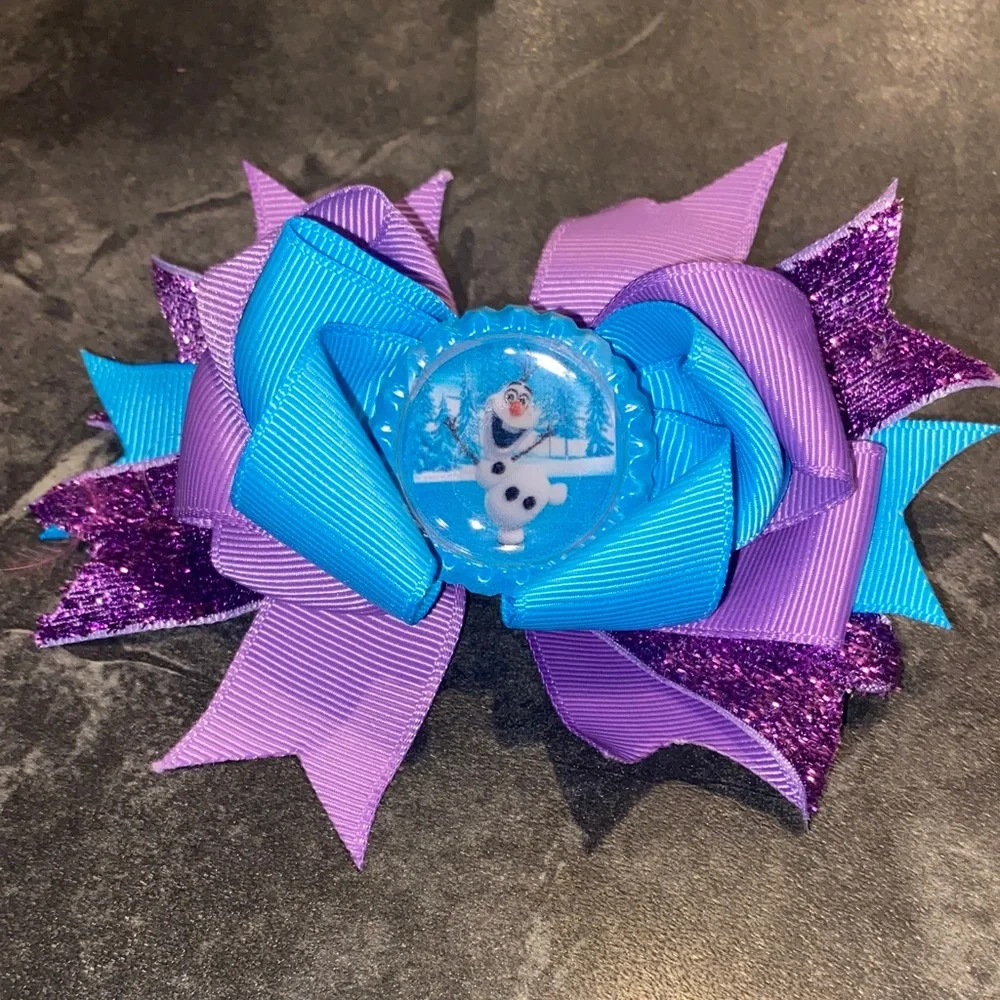 Handmade Olaf Hair Bow